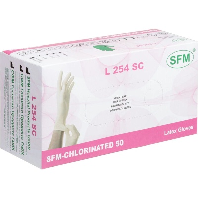 Перчатки латексные неопудренные SFM LC 250 SC-1