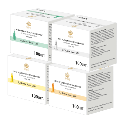 Иглы медицинские стерильные одноразовые для мезотерапии Олимп бьюти