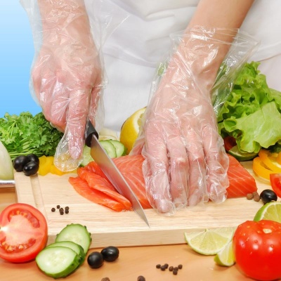 Перчатки полиэтиленовые AVIORA прозрачные 1