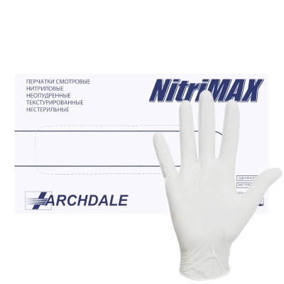 01213 Перчатки смотровые нитриловые NitriMax белые