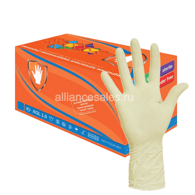 Перчатки латексные хирургические Derma PF ZL605 неопудренные (40 пар:уп)