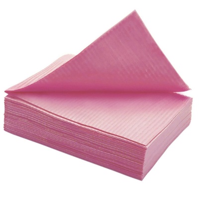Салфетки ламинированные EleWhite Standart (бумага + полиэтилен) (Розовый, 33x45 см, 125 шт)