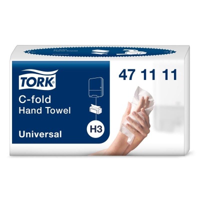 471111 Полотенца бумажные для держателя Tork Universal H3 листовые 2 слоя