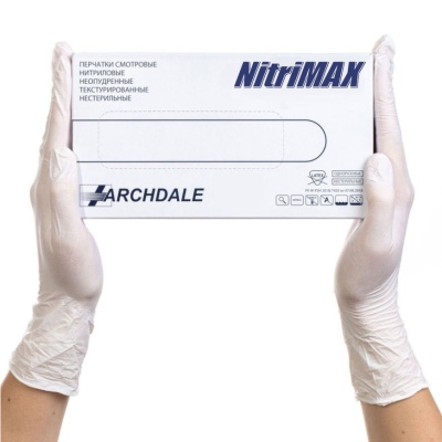 01213-2 Перчатки смотровые нитриловые NitriMax белые