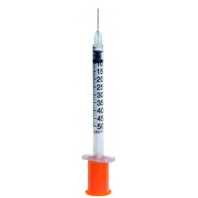 Шприц инсулиновый SFM U-100 29G (0,33x12,7 мм) 0,5 мл (100 штуп) 3