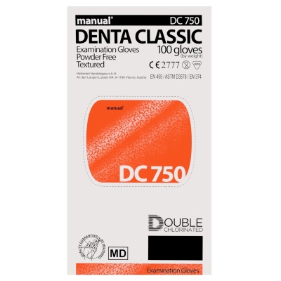 02708-1 Перчатки латексные неопудренные двукратного хлорирования Manual DC750
