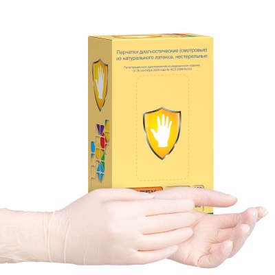 01009 Перчатки латексные смотровые неопудренные Safe&Care TL201 2