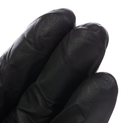 Перчатки смотровые нитриловые черные (2)
