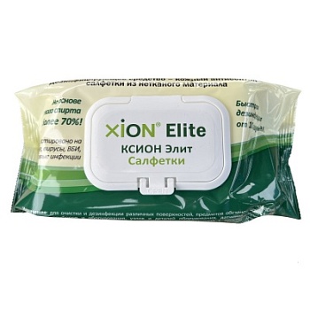 Картинка Дезинфицирующие спиртовые салфетки Ксион Элит от интернет-магазина alliancesales.ru