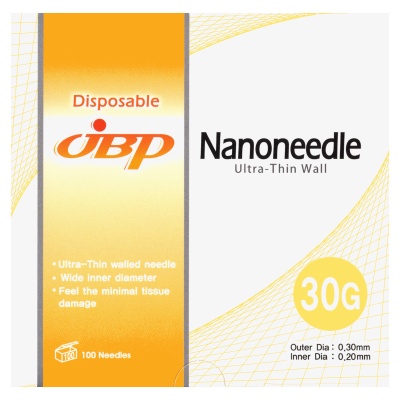 Иглы для инъекций JBP Nanoneedle (30G (0,30x13 мм), 100 шт, Luer)