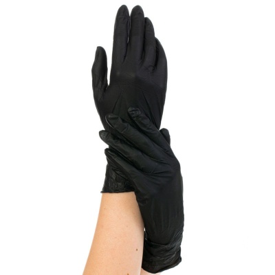 Перчатки смотровые нитриловые Safe&Care LN 31-58 черные 01186-1