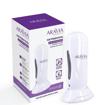 Нагреватель для картриджей с термостатом (воскоплав) сахарная паста и воск, ARAVIA Professional 8011