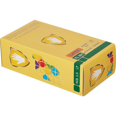 01009 Перчатки латексные смотровые неопудренные Safe&Care TL201 3